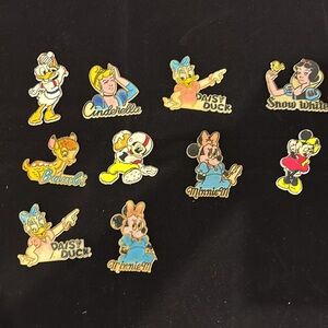 Vintage Disney Character Magnet Set – Mickey, Minnie, Princesses & More!